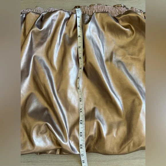 NWT Anthropologie 4SI3NNA Faux Leather Strapless Bubble Tank Size XL Party - Picture 10 of 11